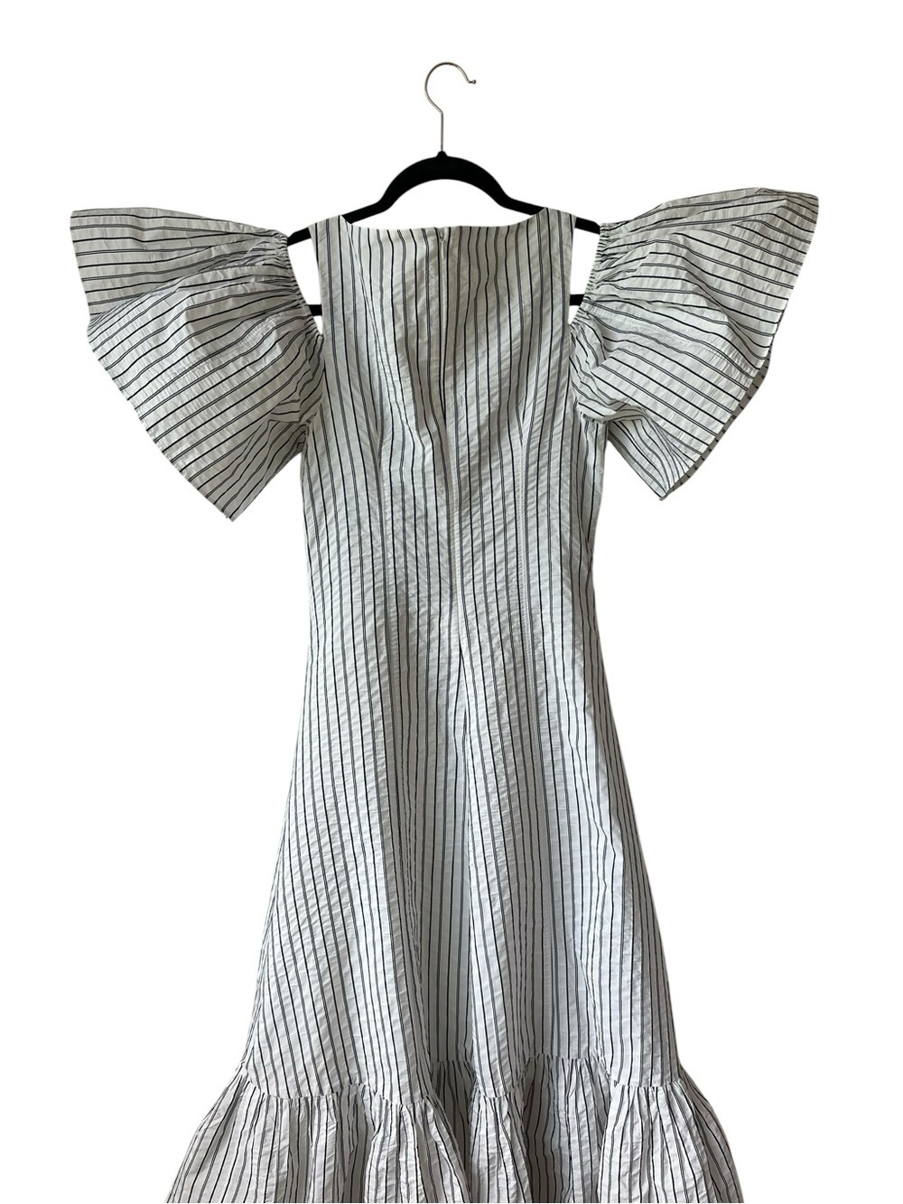 CINQ A SEPT Laurel Cold-Shoulder Knotted Cutout Midi Dress - Picture 6 of 14